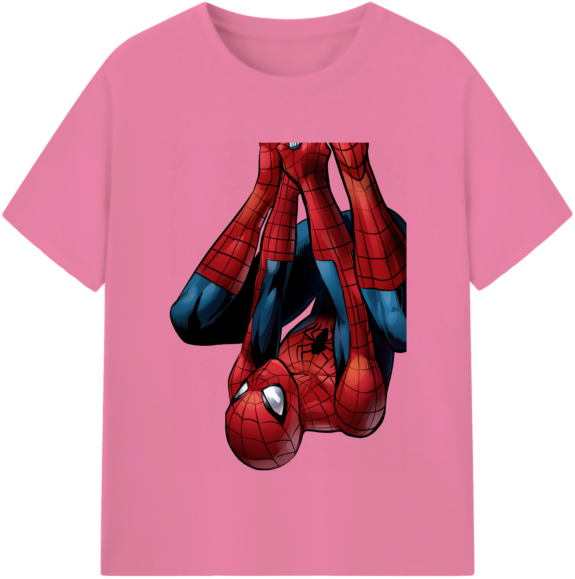 （画像用） Spider Man スパイダーマン 綿100％半袖Tシャツ（フロントプリント）